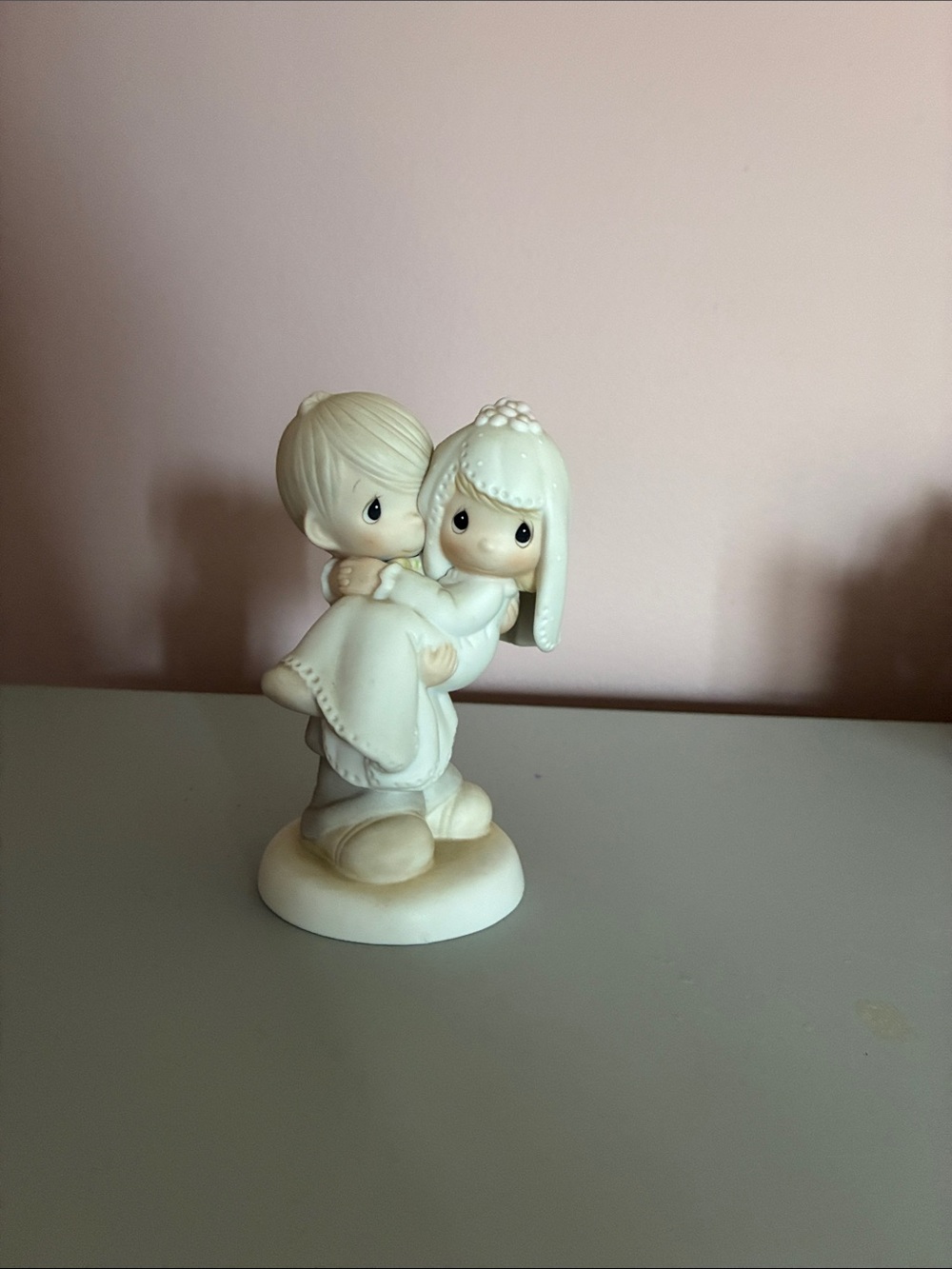 Precious Moments Ivory Bride & Groom Cake Topper Figurine bless you two